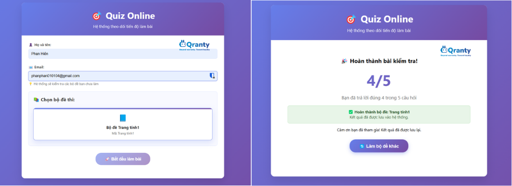 Giao diện app